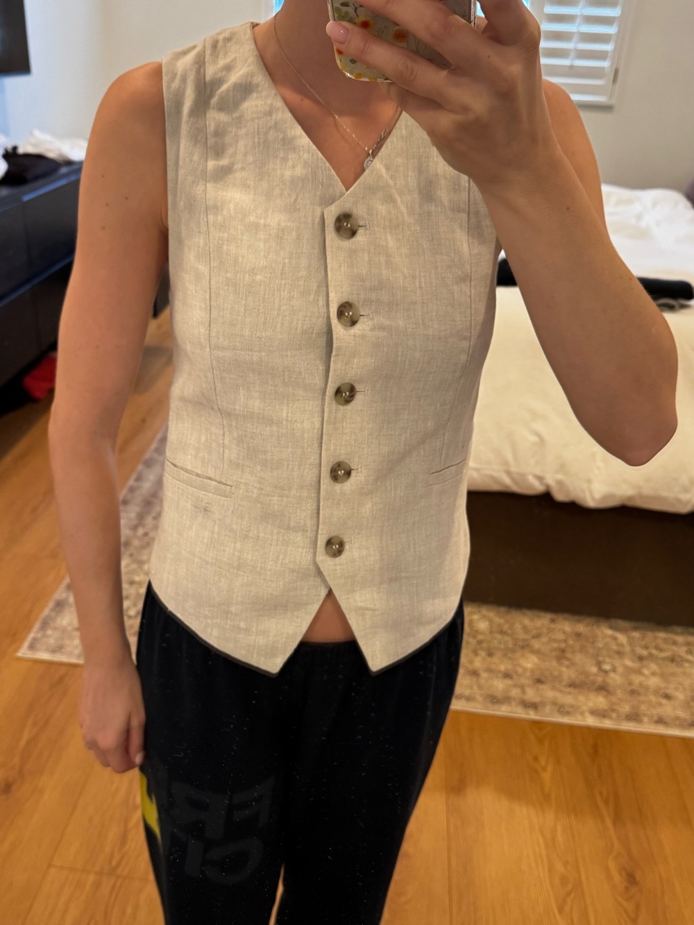 & Other Stories Linen-Blend Vest